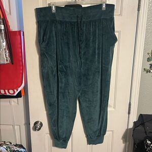 Victoria’s Secret Green Velour Jogger Pants